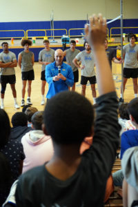 John Speraw the head coach of the UCLA-MVB team and founding member of the First Point Volleyball Foundation